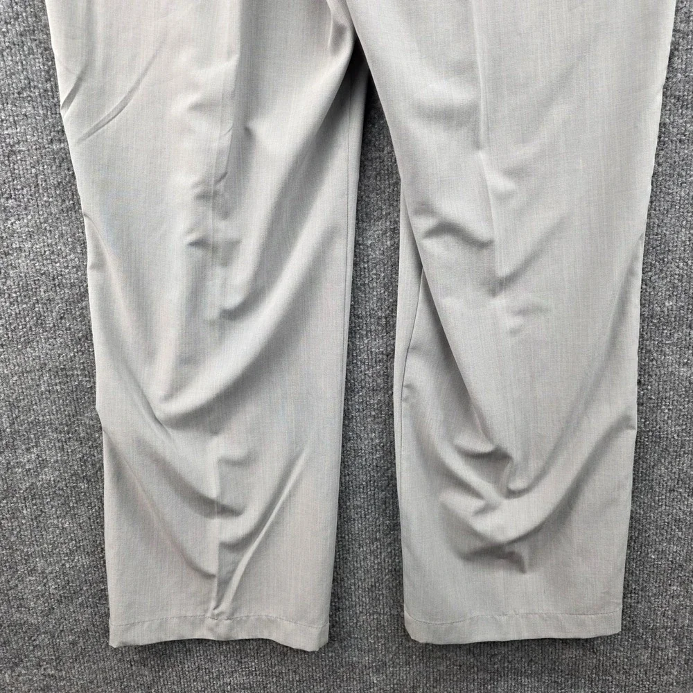 Adidas Mens Golf Pants Light‎ Gray 36x30 Flat Front Performance Stretch